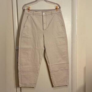 NWT Everlane Utility Barrel pants birch size 14